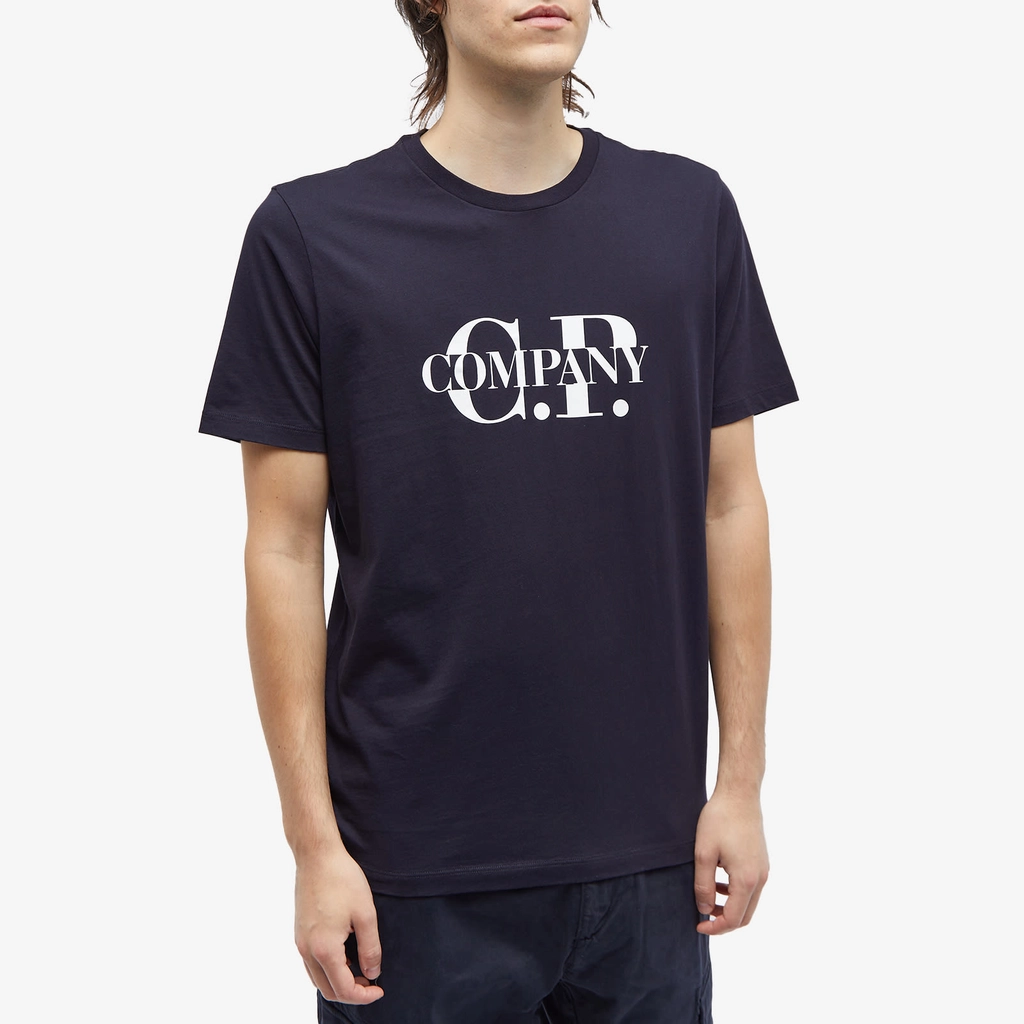 CP Company Men's Logo T-Shirt Total Eclipse